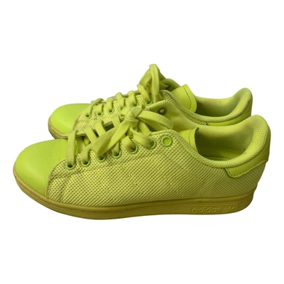 Pre-owned Adidas Originals Cloth Trainers In Yellow