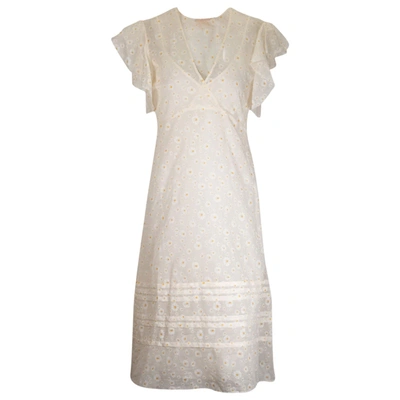 Pre-owned Tory Burch Maxi Dress In White