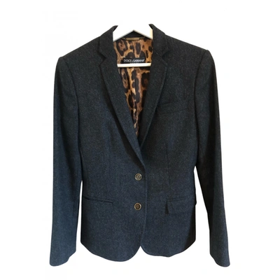 Pre-owned Dolce & Gabbana Wool Blazer In Anthracite