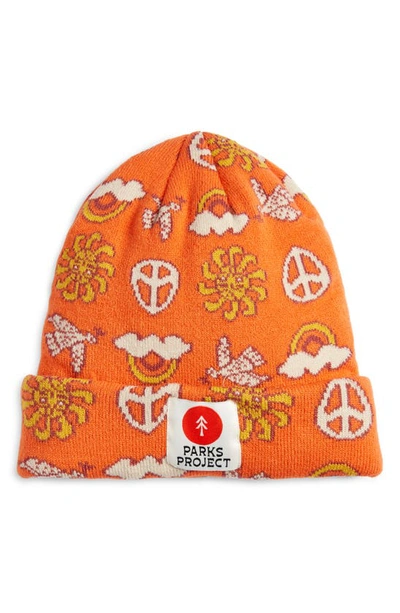 Parks Project Fun Suns Beanie In Orange
