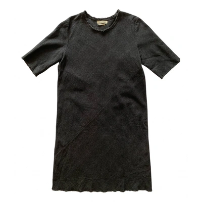 Pre-owned Isabel Marant Étoile Wool Mid-length Dress In Anthracite