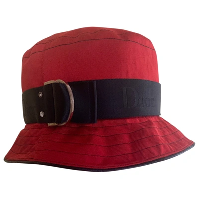 Pre-owned Dior Hat In Red