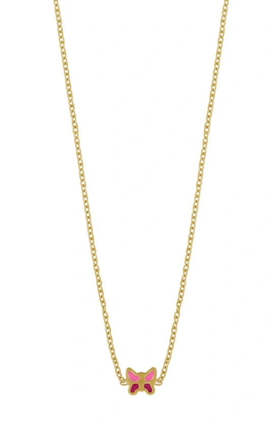 Bony Levy Kids' 14k Gold Butterfly Pendant Necklace In 14k Yellow Gold