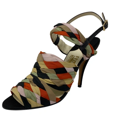 Pre-owned Ferragamo Leather Sandals In Multicolour