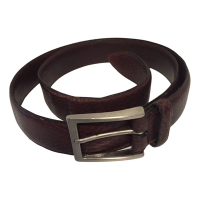 Pre-owned Seboy's Leather Belt In Brown