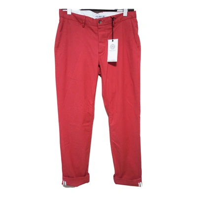 Pre-owned Ben Sherman Trousers In Red