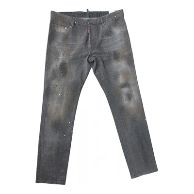 Pre-owned Dsquared2 Slim Jean In Metallic