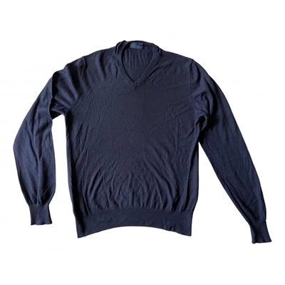Pre-owned Lanvin Cashmere Pull In Blue