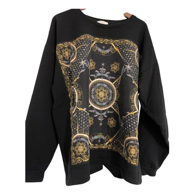 Pre-owned Versace Silk Sweatshirt In Black