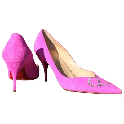 Pre-owned Christian Louboutin Heels In Pink