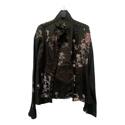 Pre-owned Just Cavalli Blouse In Black