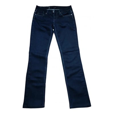 Pre-owned Fracomina Straight Pants In Blue