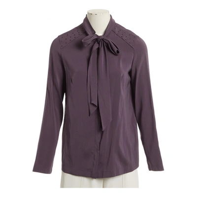 Pre-owned Brunello Cucinelli Silk Shirt In Purple