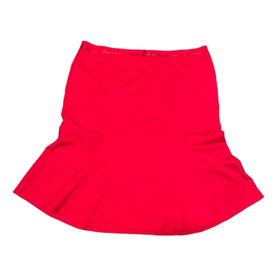 Pre-owned Roccobarocco Mid-length Skirt In Red