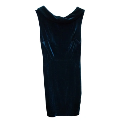 Pre-owned Boden Velvet Mid-length Dress In Blue