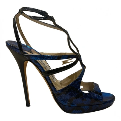 Pre-owned Jimmy Choo Leather Sandals In Blue