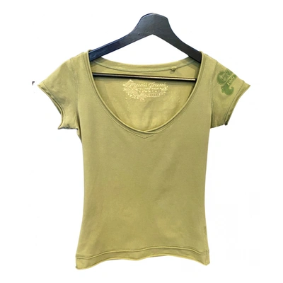 Pre-owned Guess T-shirt In Green