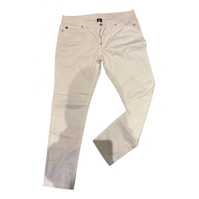 Pre-owned Marina Yachting Straight Pants In White