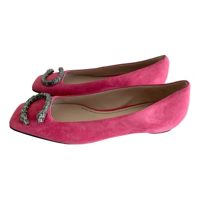 Pre-owned Gucci Ballet Flats In Pink