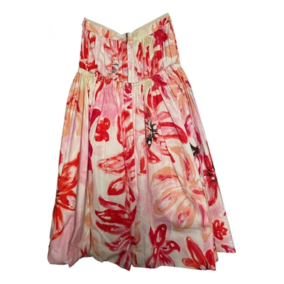 Pre-owned Marni Silk Maxi Skirt In Multicolour