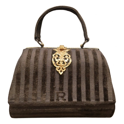 Pre-owned Roberta Di Camerino Velvet Handbag In Brown