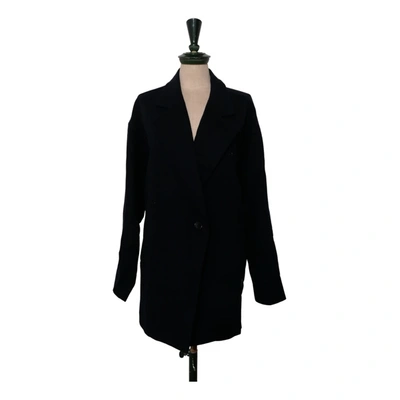 Pre-owned Valentino By Mario Valentino Wool Blazer In Blue