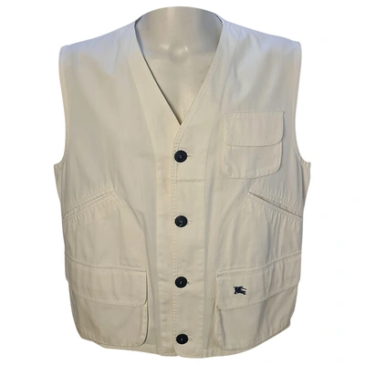 Pre-owned Burberry Vest In White