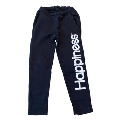 Pre-owned Happiness Trousers In Black