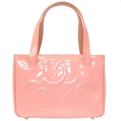 Pre-owned Chanel Patent Leather Handbag In Pink