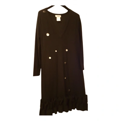Pre-owned Sonia By Sonia Rykiel Wool Mid-length Dress In Black