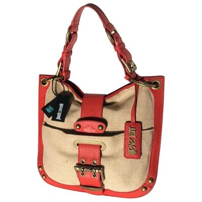 Pre-owned Just Cavalli Leather Handbag In Red