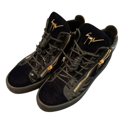 Pre-owned Giuseppe Zanotti Leather High Trainers In Black