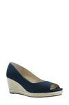 Bandolino Nuri Espadrille Wedge Sandal In Navy