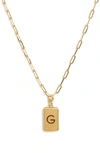 Dean Davidson Initial Pendant Necklace In Gold G