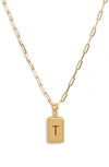 Dean Davidson Initial Pendant Necklace In Gold T