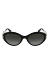 Lanvin Women's Mother & Child 57mm Cat Eye Sunglasses In Black