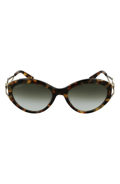 Lanvin Women's Mother & Child 57mm Cat Eye Sunglasses In Vintage Havana