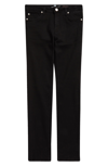7 For All Mankind Kid's Slimmy Slim Fit Jeans In Black Out