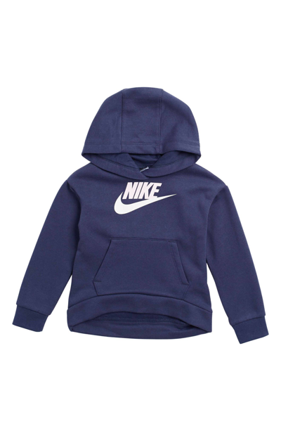 Nike Kids' Club Fleece Hoodie In Midnight Navy