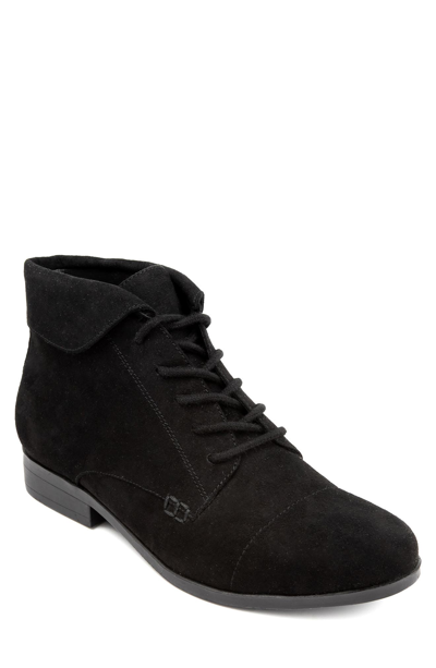 London Fog Clora Ankle Boot In Bbb-black Micro