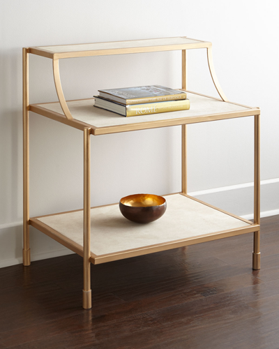 Peninsula Home Collection Donna Side Table In Gold