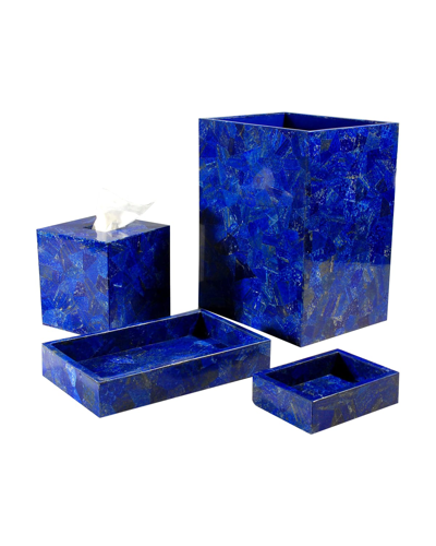 MIKE & ALLY TAJ LAPIS WASTEBASKET,PROD187630156