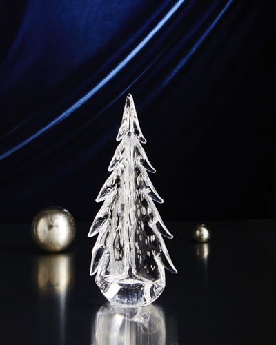 Simon Pearce Evergreen 8" Bubble Glass Tree