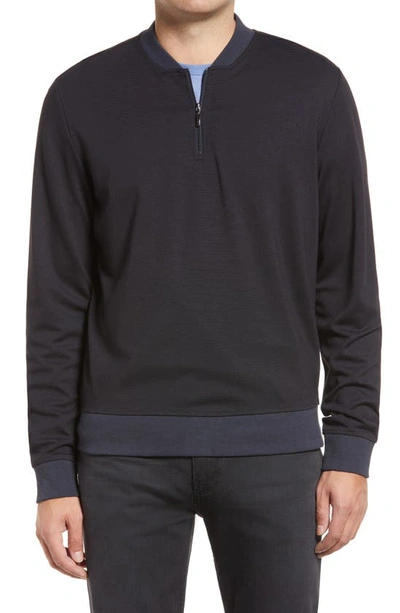 Robert Barakett Jamestown Half-zip Pullover In Navy