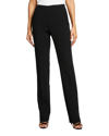 Akris Carole Straight-leg Wool Double-face Pants In Black