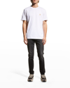 Golden Goose Star Collection T-shirt With Gold Star On The Front In White/gold