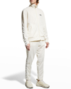 Golden Goose Star-trim Tailored Track Pants In Papyrus/black