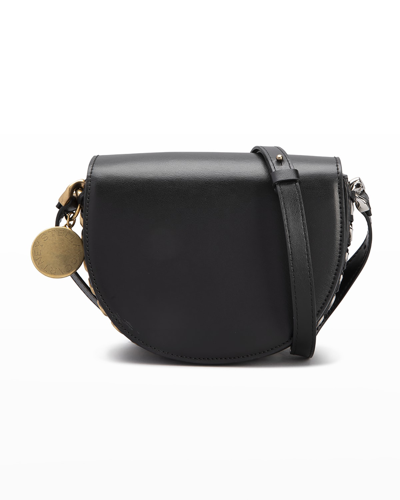 Stella Mccartney Frayme Small Vegetarian Leather Shoulder Bag In 1000