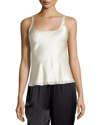 Josie Natori Allure Silk Tank In Ros