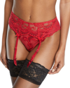 LISE CHARMEL DRESSING FLORAL SUSPENDER BELT,PROD213400088